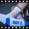 SneakFreaxx Chaussettes SNIFF IT 2 Blanc-Orange-Bleu